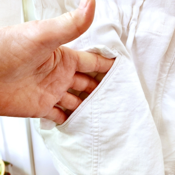 NWT Talbots White Denim Jacket with Adjustable Waist M - Picture 6 of 13